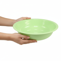Article Bol décoratif en métal, vert, aspect émaillé, Ø29cm
