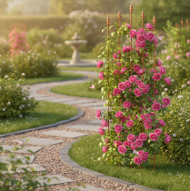 Article Treillis à motif de cœur, support pour plantes grimpantes de style romantique pour allées de jardin ou terrasses, 101 cm