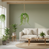 Article Plantes artificielles en pot, panier suspendu succulent 46cm
