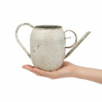 Article Pot de fleurs/arrosoir vintage en métal, décoration de jardin ancienne, 32 x 10,5 x 18 cm