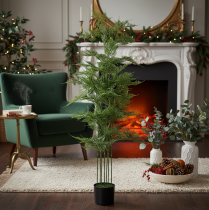 Article Bambou artificiel vert, 132 cm, plante d'intérieur