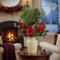 Article Branche de pin artificielle imitant une branche de sapin décorative, 55 cm, lot de 3