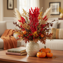 Article Bouquet de Lagurus séchés, décoration florale séchée, 70 cm, 100 g