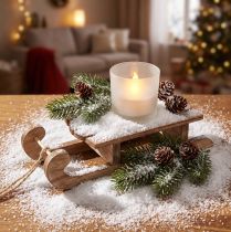 Article Neige décorative, blanche fine, 12 g