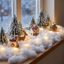Article Coussin de neige décoratif en peluche neige décorative 40g