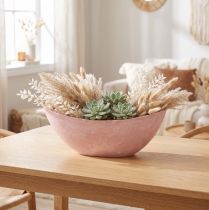 Article Bol décoratif pour plantes rose 34cm x 11cm H11cm