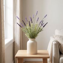Article Décoration Lavande Bouquet de Plantes Artificielles Violet 36cm