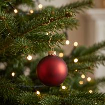 Article Crochets de décoration dorés pour boules - cintres élégants pour boules de Noël et décorations festives - 50 pièces