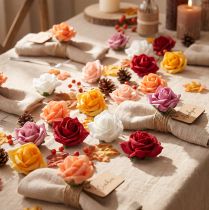 Article Mousse rose Ø4.5cm différentes couleurs 36pcs
