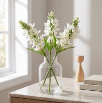 Article Fleur Artificielle Jardin Lait Étoile Fleur Artificielle Blanc 50cm