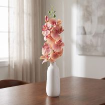 Article Orchidée Phalaenopsis artificielle 9 fleurs rose vanille 96cm