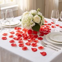 Article Pétales de rose rouge 4,5 cm 144 pcs