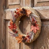 Article Couronne de paille naturelle de 25 cm, anneau décoratif, lot de 10 pièces, idéale pour la décoration DIY.