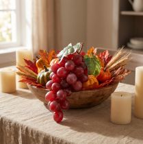 Article Raisin décoratif rouge raisins artificiels fruits décoratifs 15cm
