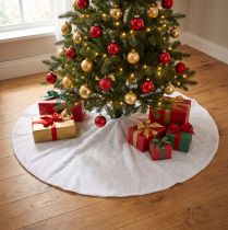 Article Cache sapin de Noël Cache sapin de Noël blanc pailleté Ø100cm