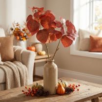 Article Branche déco feuilles déco arbre de suif artificiel feuilles rouges 72cm