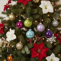 Article Ensemble de 14 boules de Noël colorées pour sapin, 75 mm.