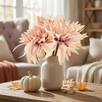 Article Dahlia fleurs artificielles fleur rose Ø15cm L28cm 3 pcs