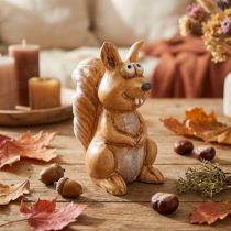 Article Figurine d'écureuil assis pour décoration d'automne, 10 cm