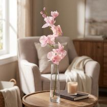Article Orchidée Phalaenopsis artificielle 6 fleurs rose 70cm