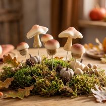 Article Champignons décoratifs à coller champignons décoratifs marron automne 3,5/5,5 cm 16 pièces