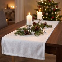 Article Couverture de neige tapis de neige en mica avec paillettes argentées 120×80cm