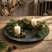 Article Assiette décorative anthracite Ø33cm