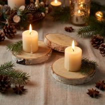 Article Rondelles de bouleau naturel, lot de 10 – Décoration et artisanat, Mariage, Noël