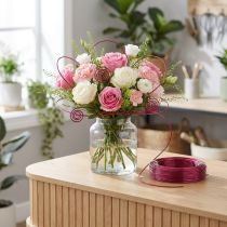 Article Fil d'aluminium rose Ø2 mm, 500 g (60 m), pour loisirs créatifs, décoration florale et bricolage.