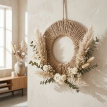 Article Bague décorative en ficelle de jute pour une déco bohème et un design créatif