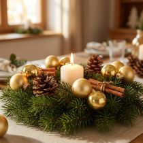 Article Mini boules de Noël en verre doré Ø2,5cm 22 pcs