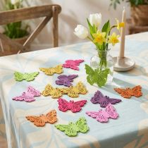 Article Décoration de table en bois papillon décoration printemps 4×3cm 72 pcs