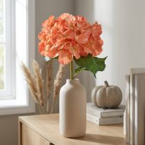 Article Hortensia artificiel Fleur décorative géante saumon Ø23cm L84cm