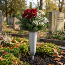 Article Vase funéraire argent 28,5cm