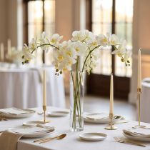 Article Crème d'orchidée artificielle 50cm 6pcs