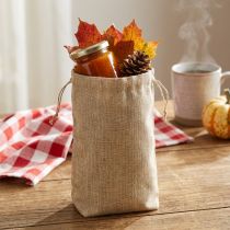 Article Sac en jute 20×10cm H30cm Sac cadeau