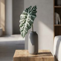 Article Flèche artificielle feuille plante artificielle alocasia déco vert 74cm