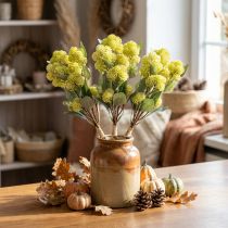 Article Grosse Poule Vert Sedum Stonecrop Fleurs Artificielles 41cm 3pcs