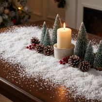 Article Neige artificielle décorative, flocons de neige, poudre de neige blanche, 200 g