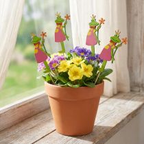 Article Bouchon de fleur roi grenouille bouchon décoratif bois 8cm 12 pcs