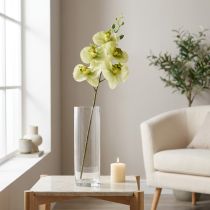 Article Orchidée Artificielle Jaune Vert Phalaenopsis 85cm