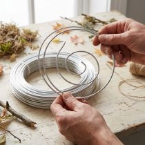 Article Fil d'aluminium fil décoratif fil artisanal argent Ø3mm 1kg