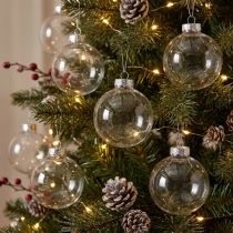 Article Verre boule de Noël Ø6cm clair 24 pcs