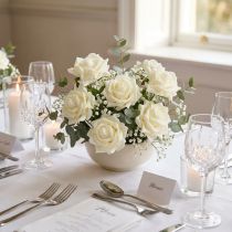 Article Mousse Rose Ø7,5cm Crème 18 pcs
