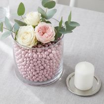 Article Perles décoratives brillantes, granules d'argile rose de 4 à 8 mm, 1 l