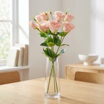 Article Fleurs artificielles Eustoma Lisianthus rose 52cm 5 pcs