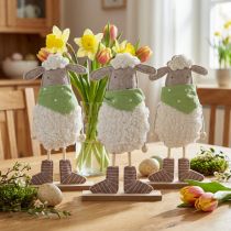 Article Décoration de Pâques moutons Déco de table 37cm 3 pcs