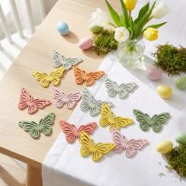 Article Petits papillons en bois colorié Bricolage et décorations 5×3cm 48pcs