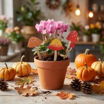 Article Amanite tue-mouches bouchons décoratifs en bois bouchons de fleurs bois 18cm 12 pcs
