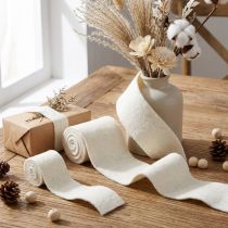 Article Ruban de feutre en laine blanc L7cm/15cm L100/100cm lot de 2